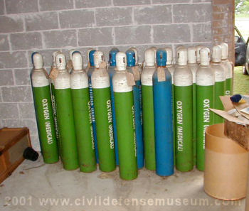 Oxygen and nitrous tanks
