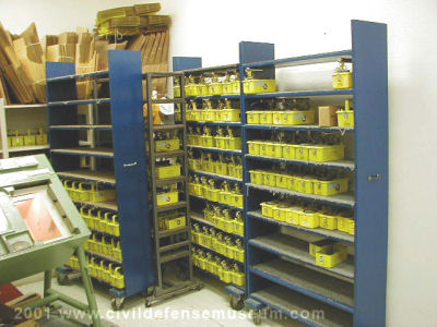 Shelves of meters