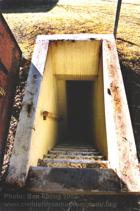 Stairs Going Down Into Shelter