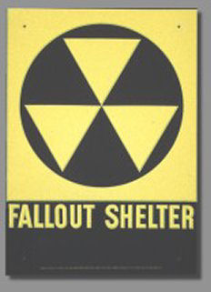 $29 Fallout shelter sign original not a reproduction   FREE SHIPPING !